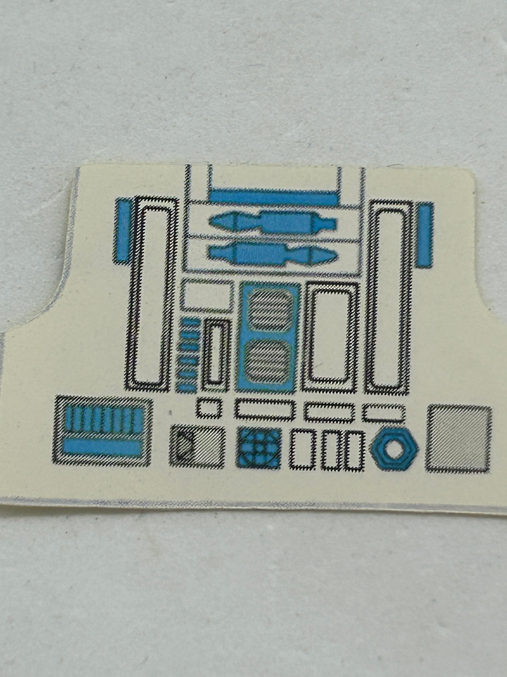 VINTAGE STAR WARS R2D2 REPRODUCTION/REPLICA STICKER ONLY