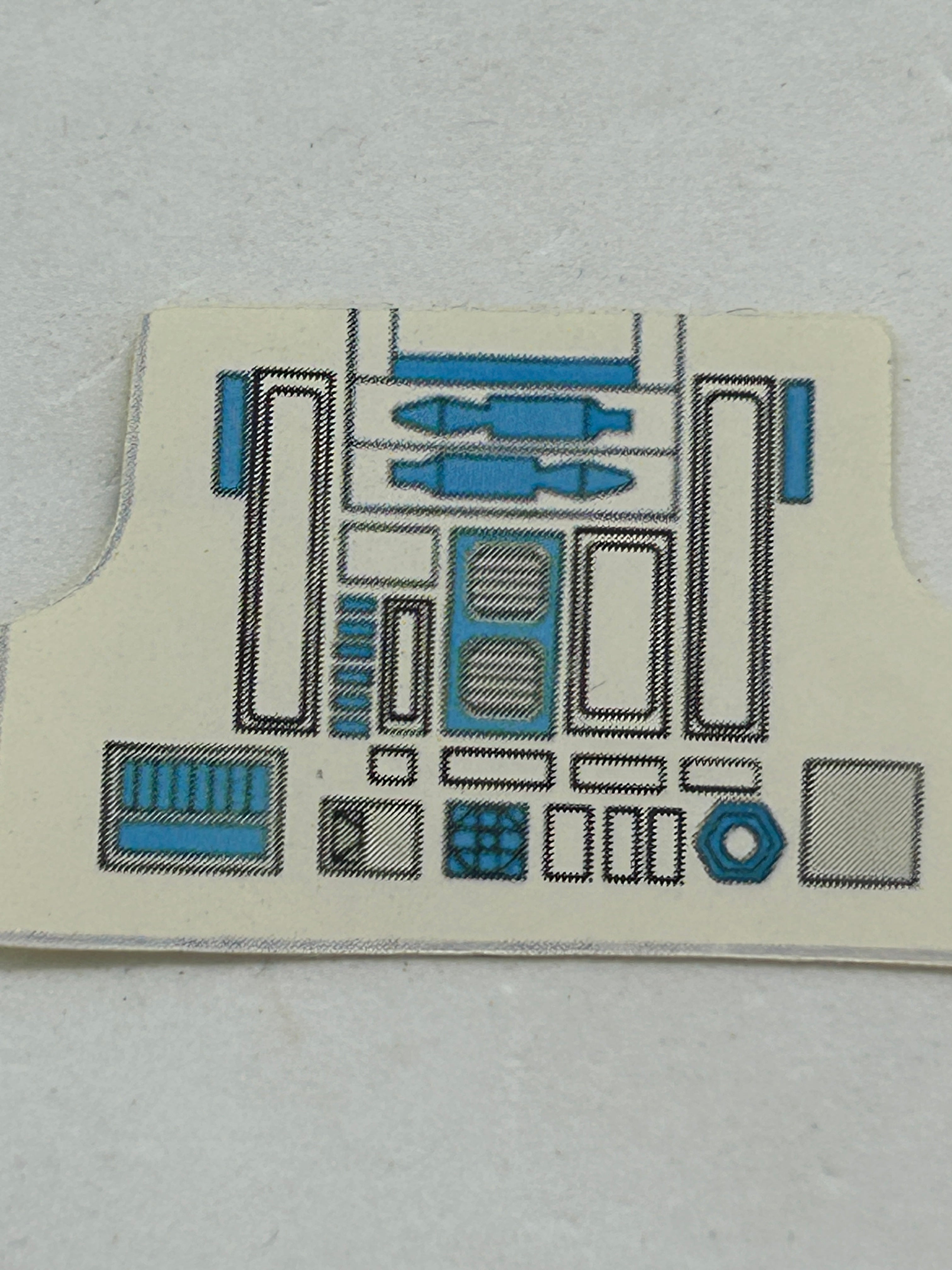 VINTAGE STAR WARS R2D2 REPRODUCTION/REPLICA STICKER ONLY