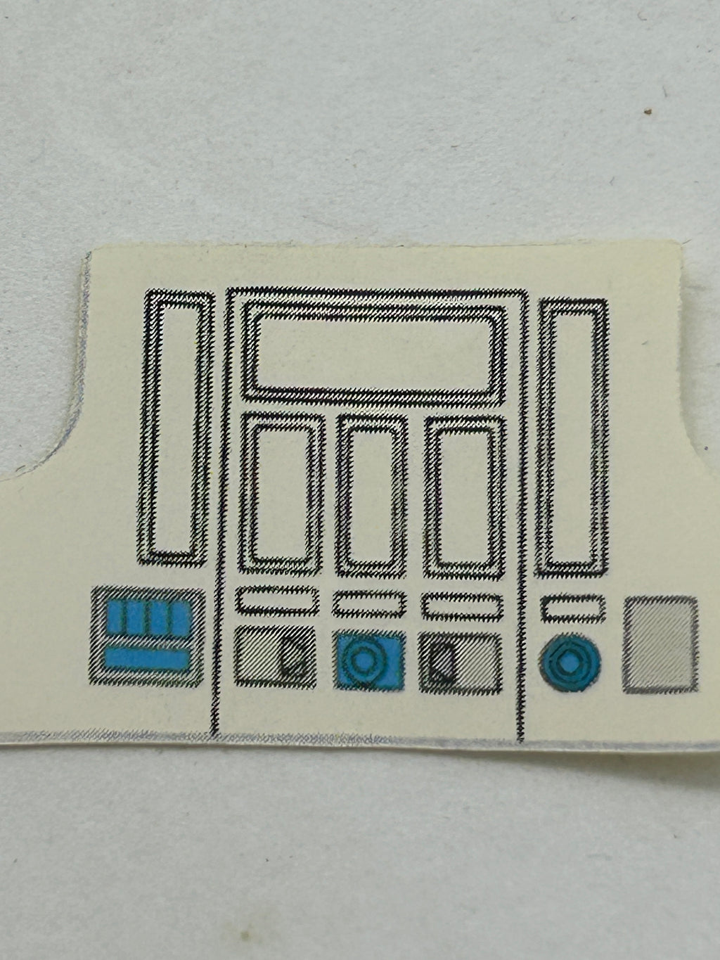 VINTAGE STAR WARS R2D2 REPRODUCTION/REPLICA STICKER ONLY