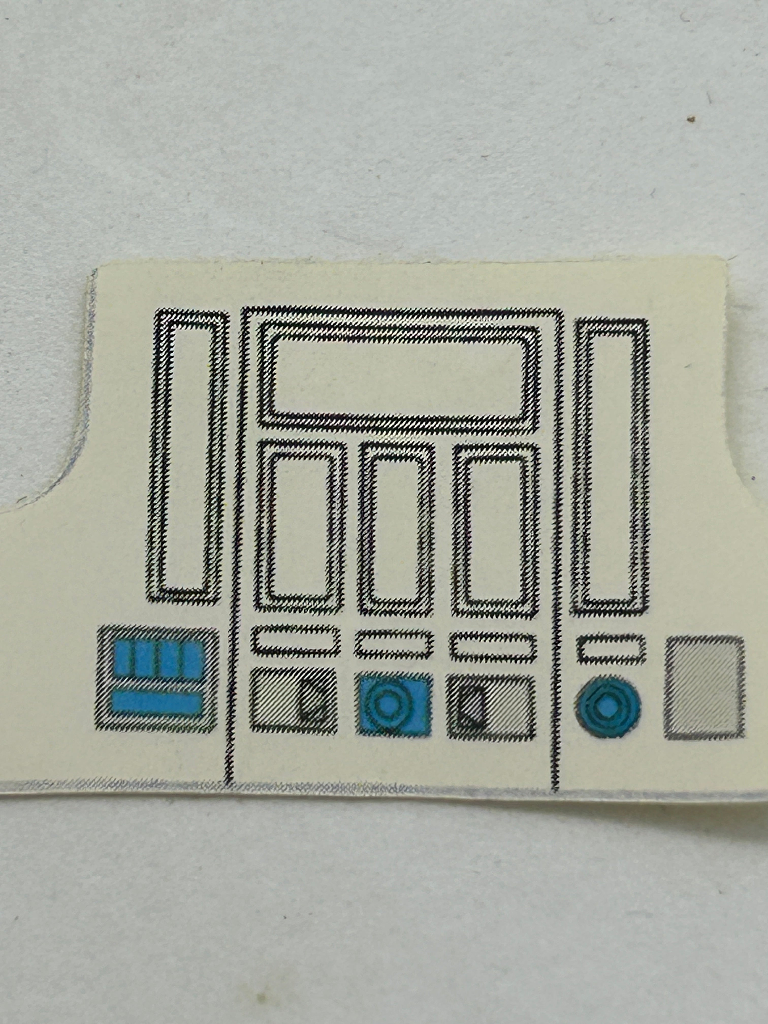 VINTAGE STAR WARS R2D2 REPRODUCTION/REPLICA STICKER ONLY