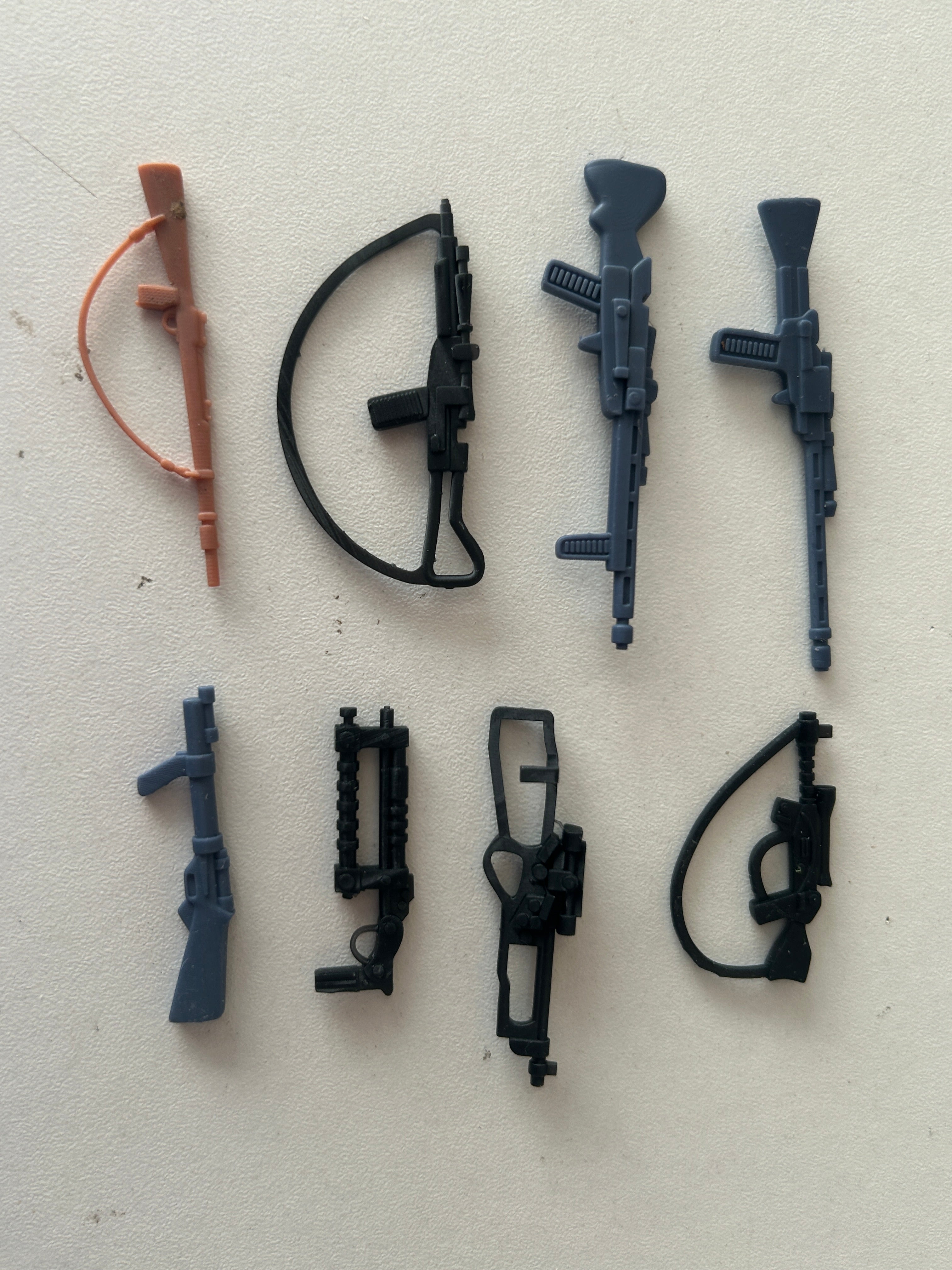 VINTAGE STAR WARS REPRODUCTION/REPLICA WEAPONS RIFLE SET 8 ITEMS 3D PRINTED