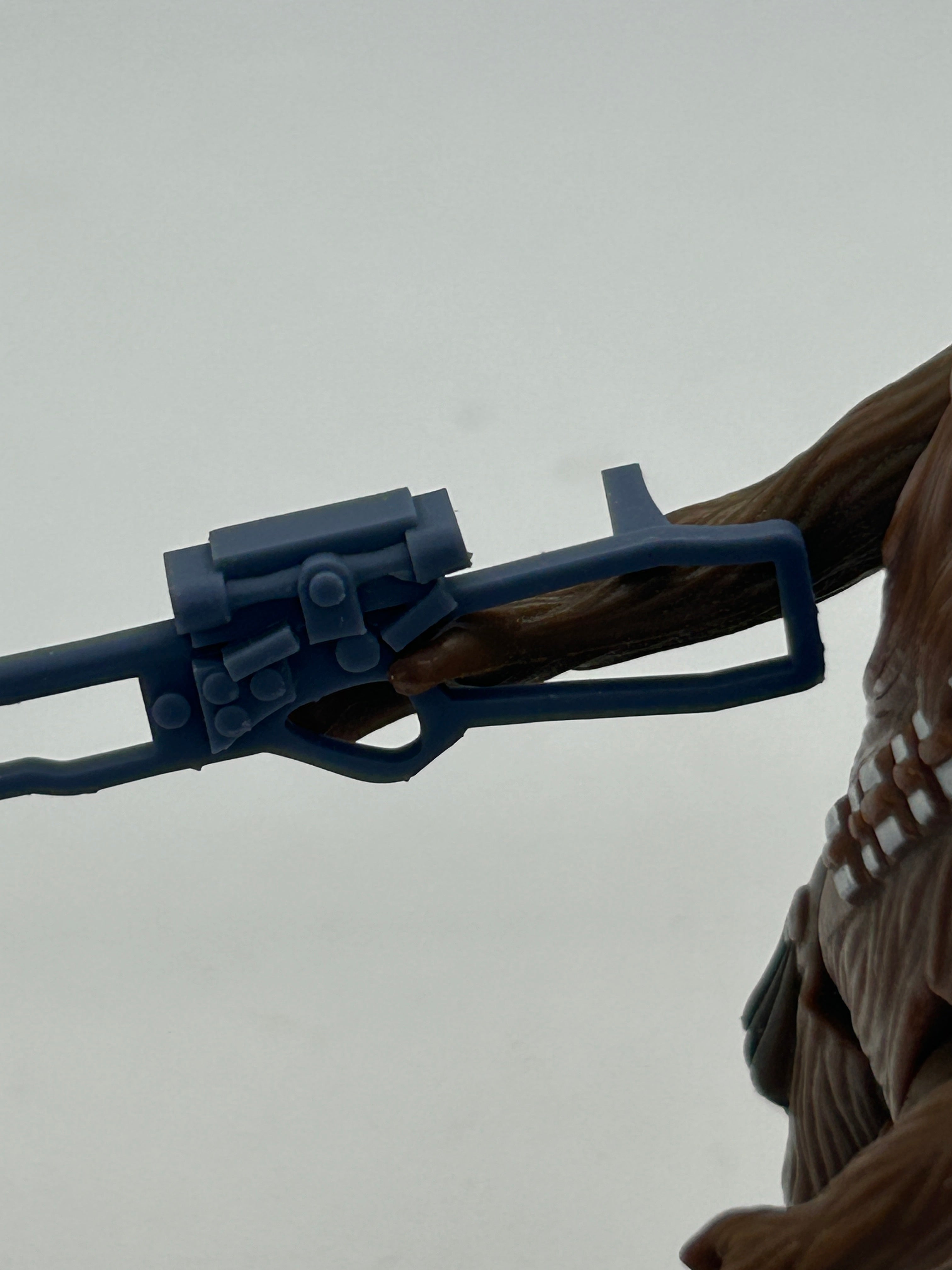 VINTAGE STAR WARS REPRODUCTION REPLICA WEAPON CHEWBACCA BOWCASTER BLUE 3D PRINT