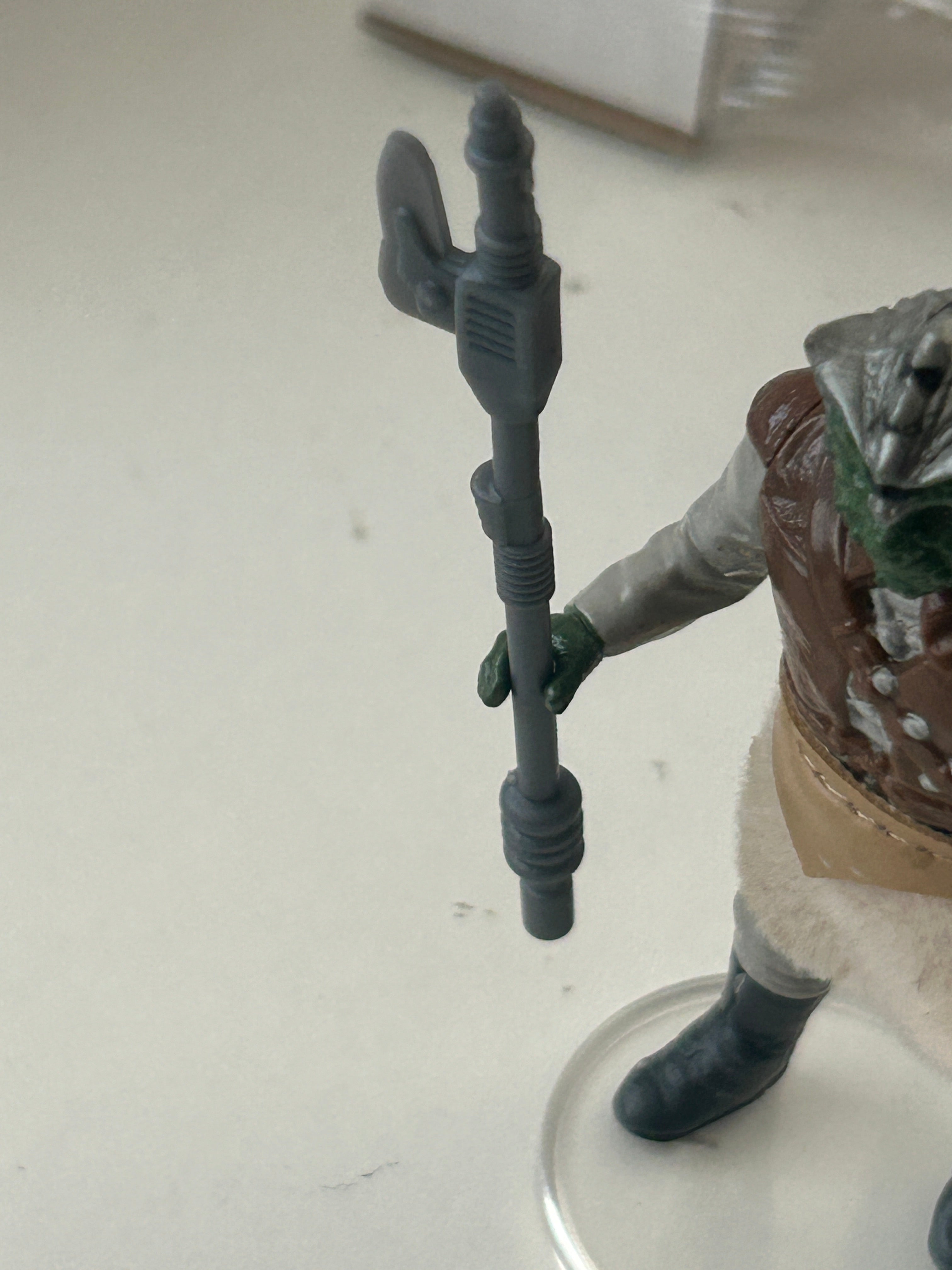 VINTAGE STAR WARS REPRODUCTION REPLICA WEAPON SKIFF GUARD VIBRO AXE BLADE  3D