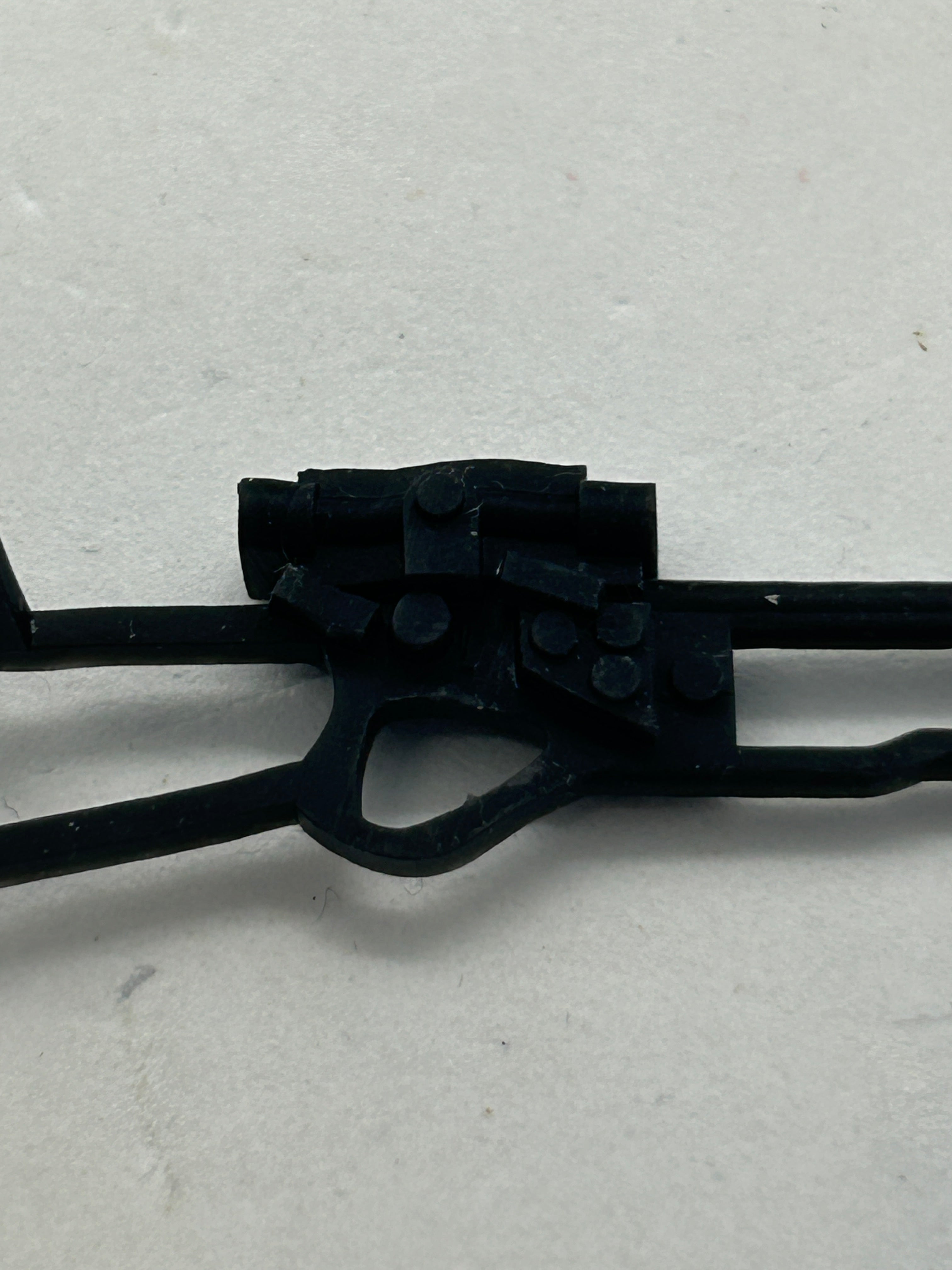 VINTAGE STAR WARS REPRODUCTION/REPLICA WEAPON CHEWBACCA BOWCASTER 3D PRINTED BLK