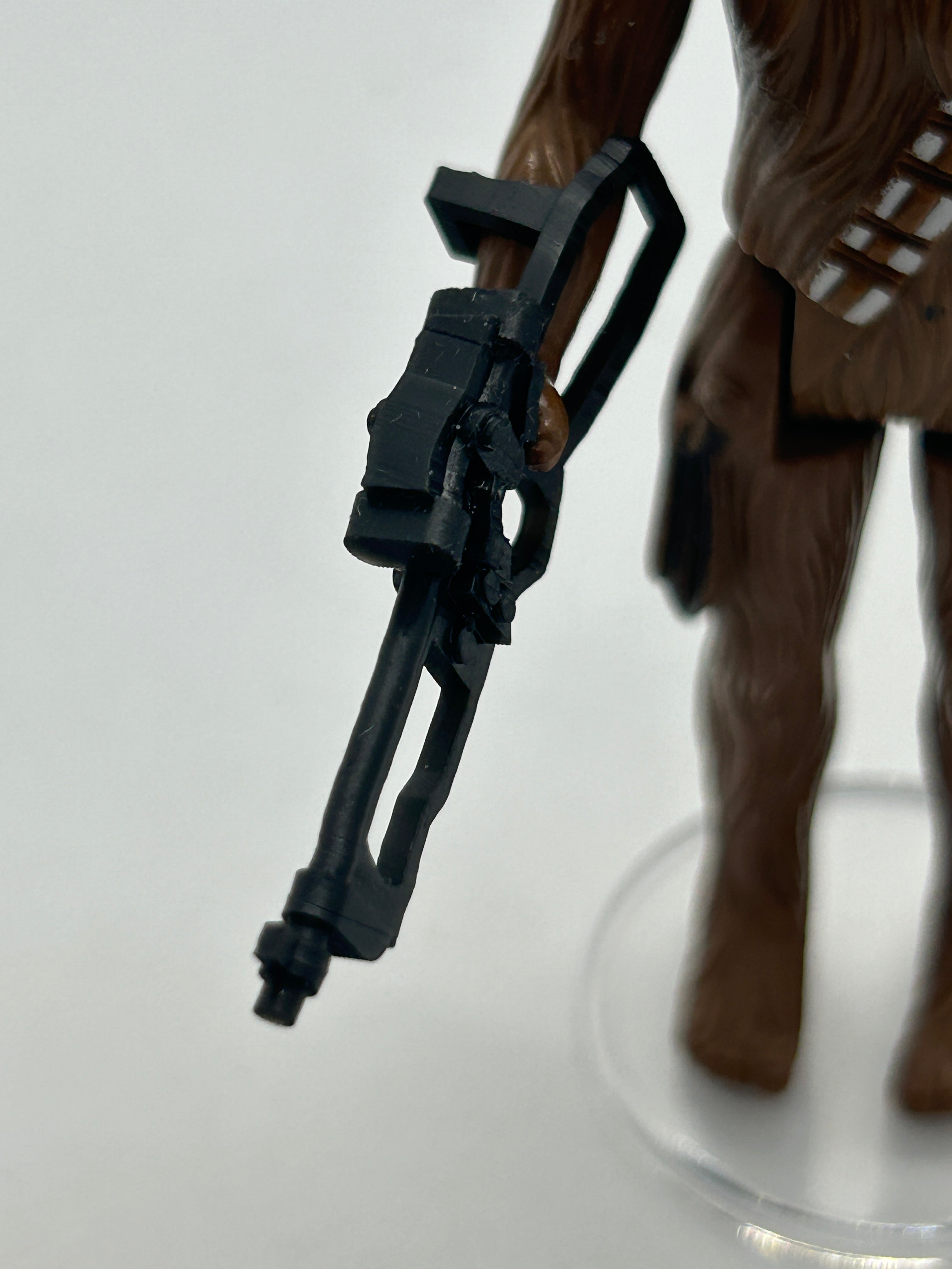 VINTAGE STAR WARS REPRODUCTION/REPLICA WEAPON CHEWBACCA BOWCASTER 3D PRINTED BLK