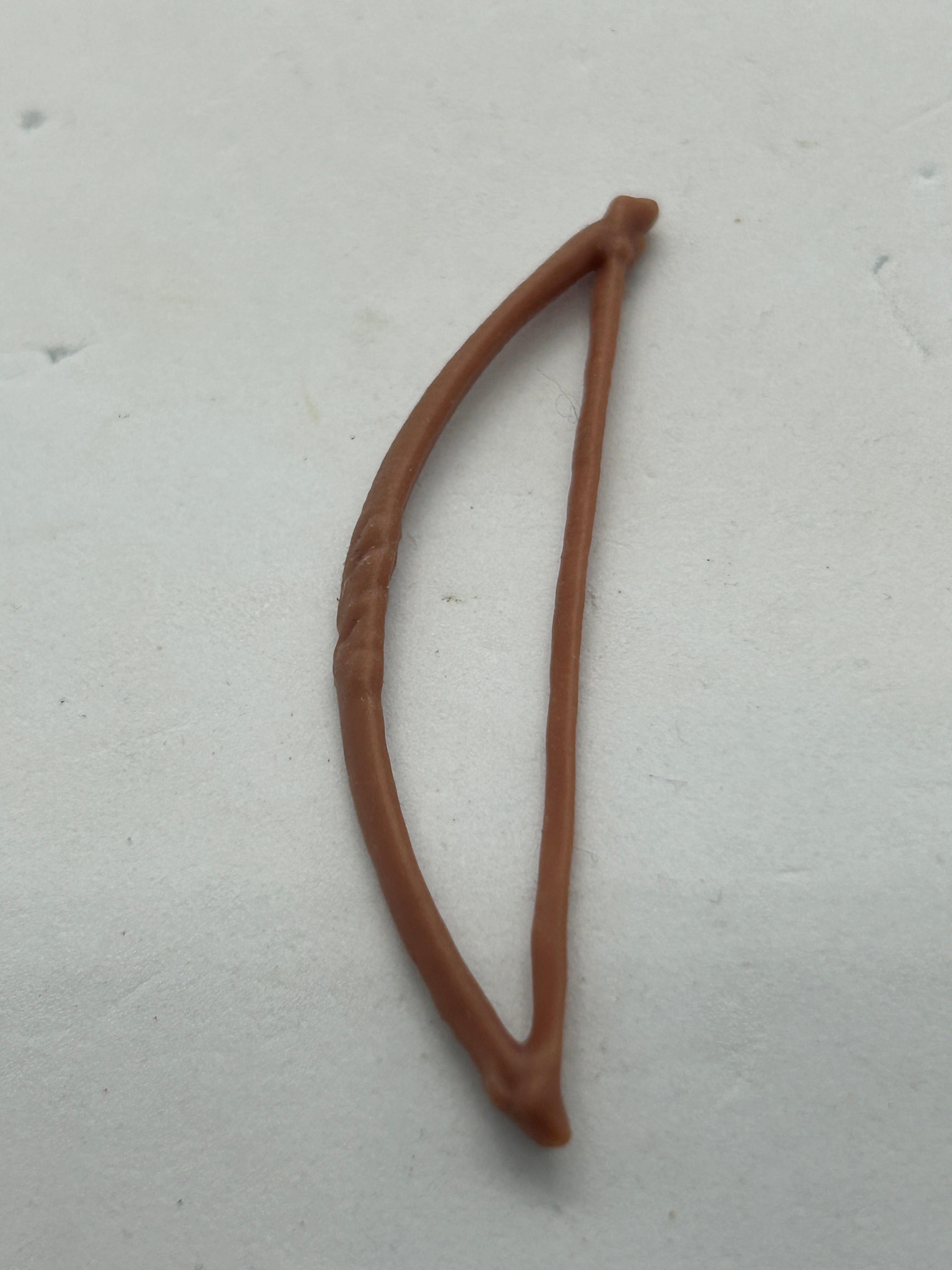 VINTAGE STAR WARS REPRODUCTION/REPLICA WEAPON EWOK BOW BROWN 3D PRINTED