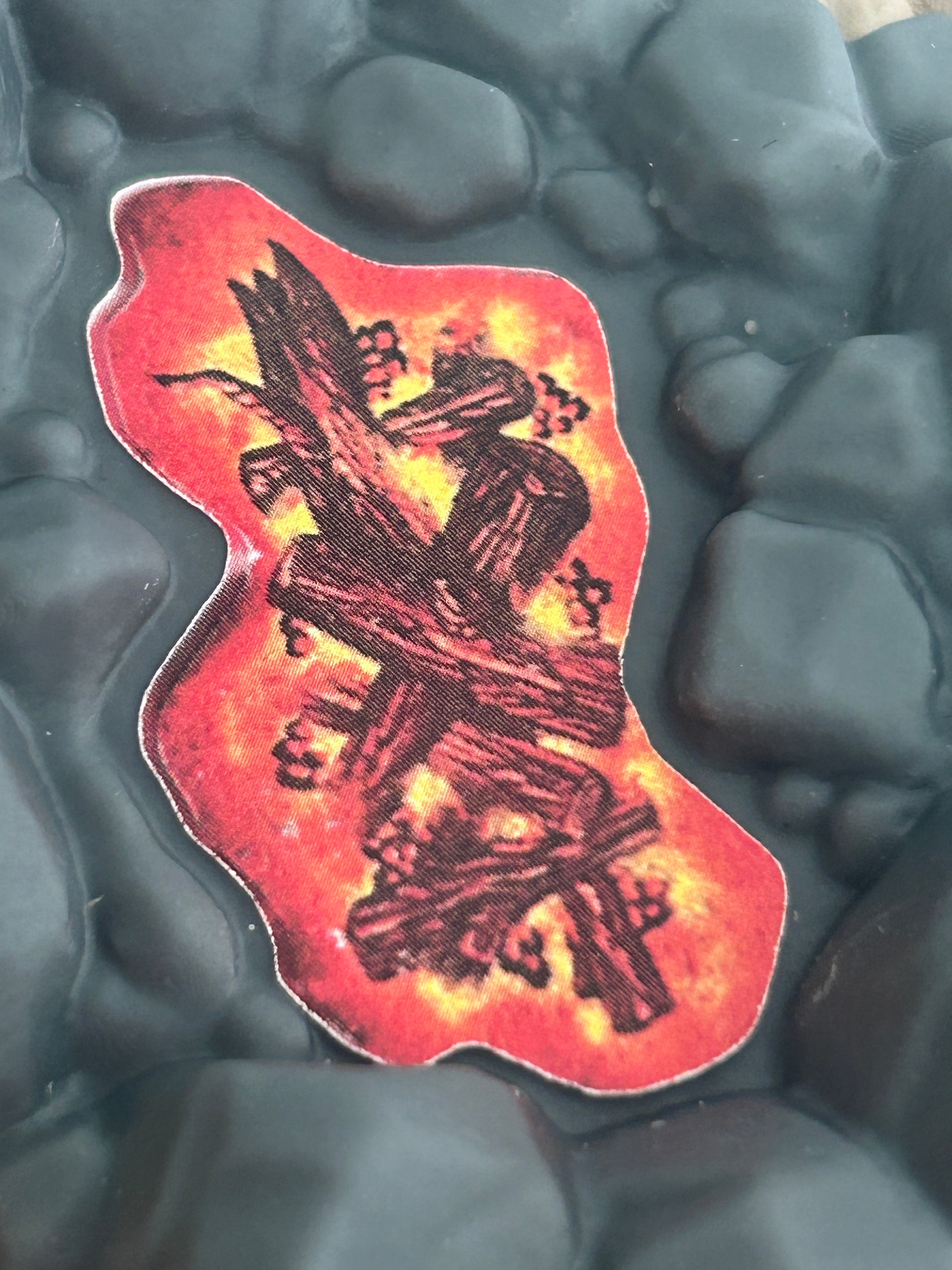 VINTAGE STAR WARS REPRODUCTION/REPLICA  EWOK VILLAGE FIRE PIT STICKER ONLY