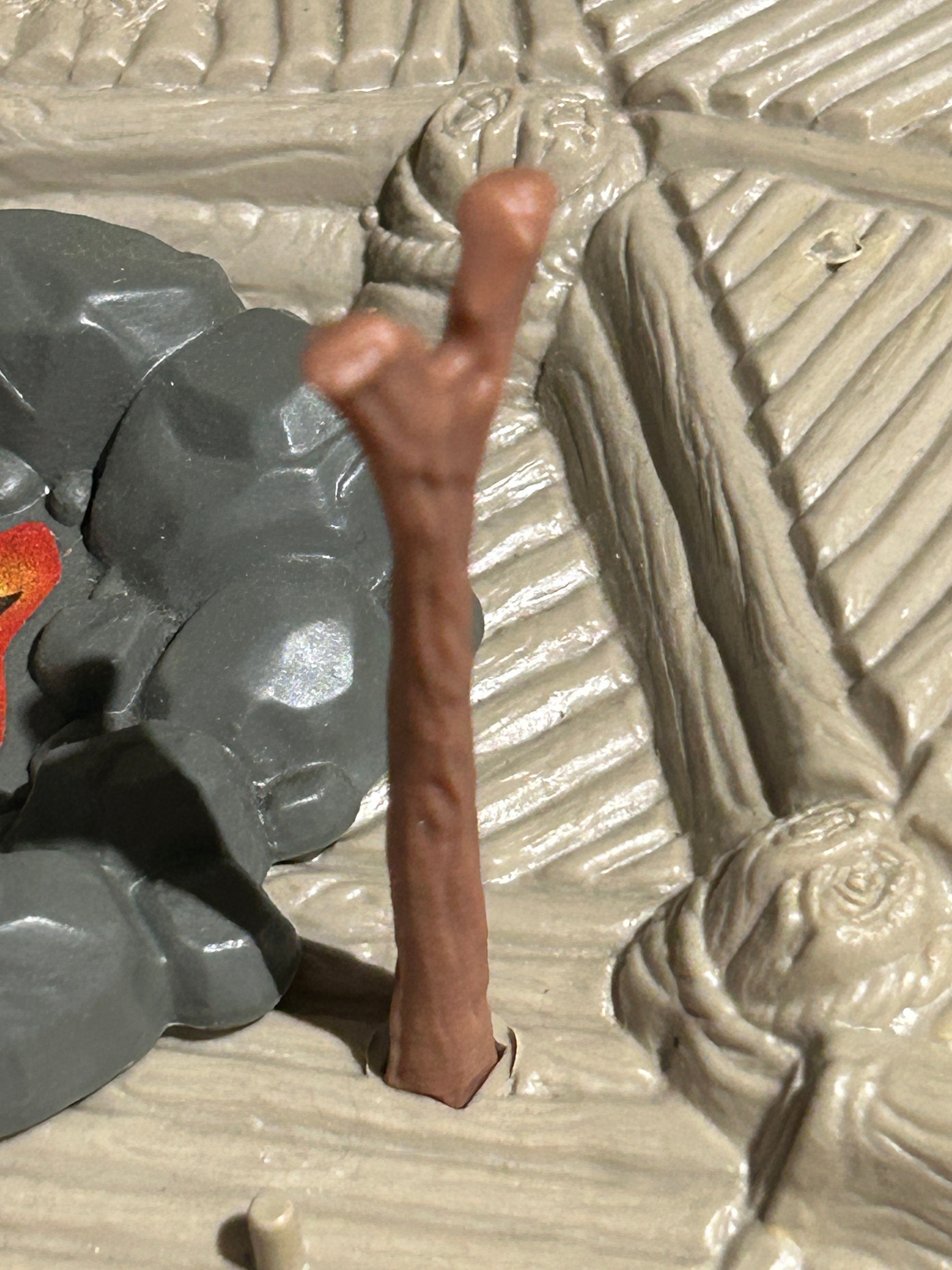 VINTAGE STAR WARS REPRODUCTION/REPLICA  EWOK VILLAGE FIRE PIT SUPPORT X1 3D