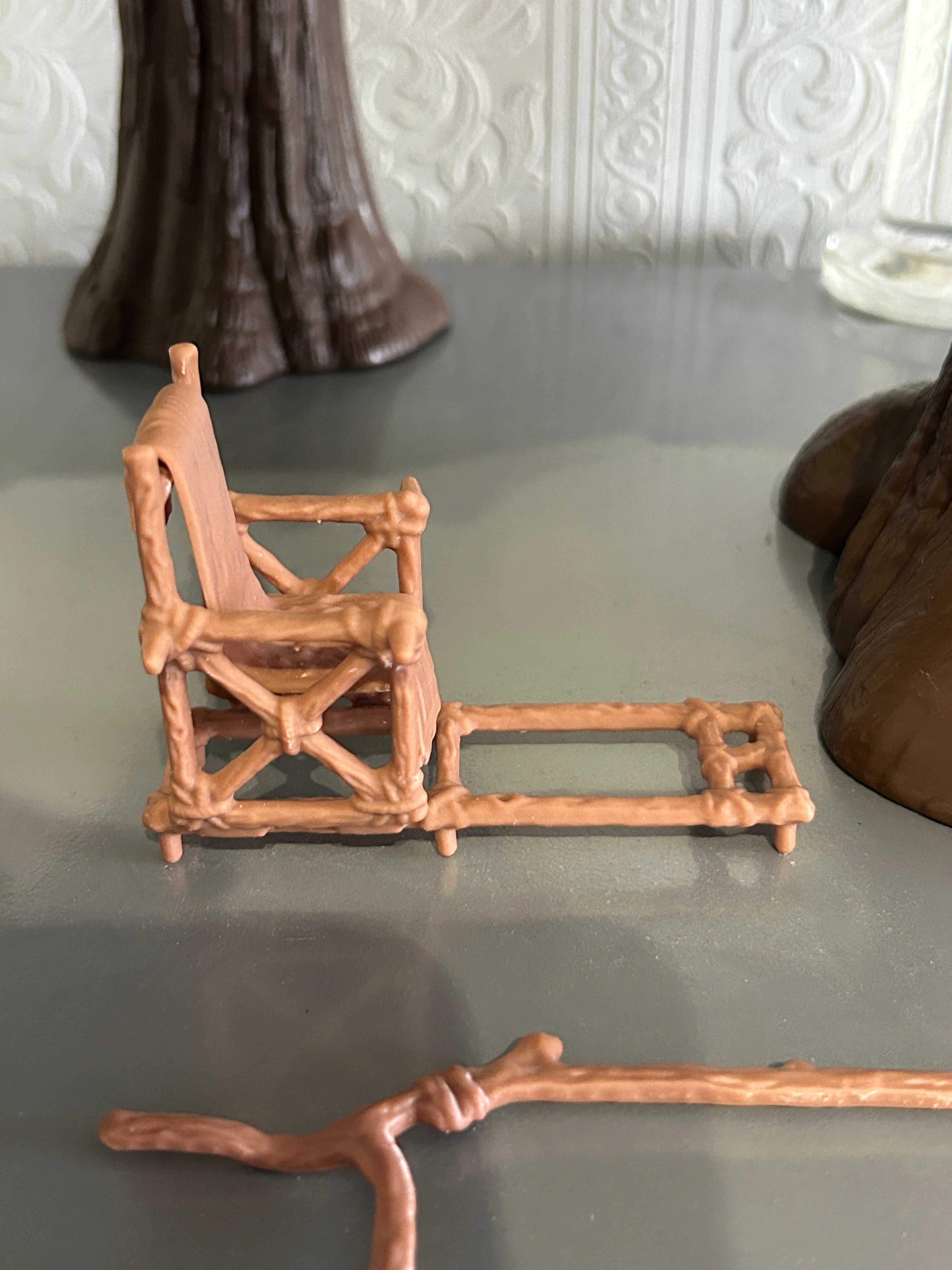 VINTAGE STAR WARS REPRODUCTION/REPLICA  EWOK VILLAGE C3PO CHAIR 3D PRINTED